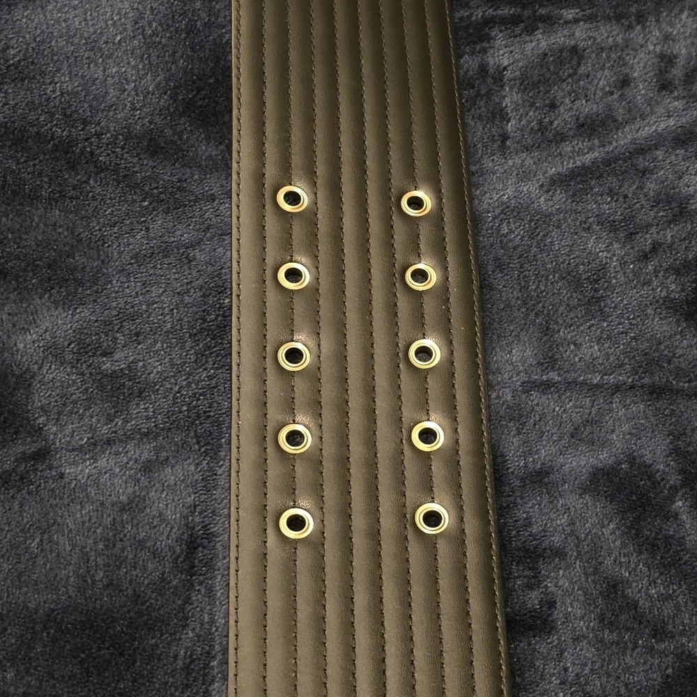All Saints Stylish Black Leather Belt 100% Leather - Picture 6 of 7